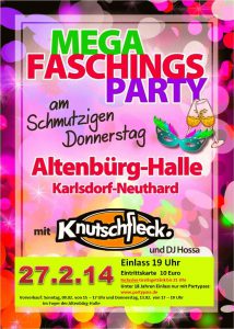 MEGA Faschingsparty mit Knutschfleck @ Altenbürghalle | Karlsdorf-Neuthard | Baden-Württemberg | Deutschland